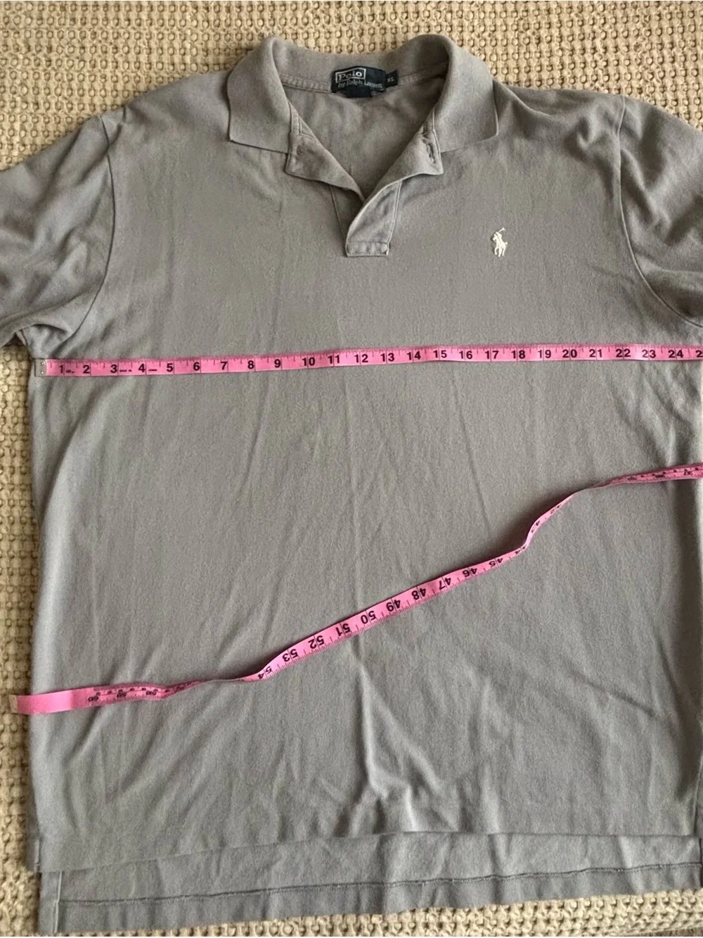 Vintage Polo by Ralph Lauren Men's Classic Polo Shirt - Gray